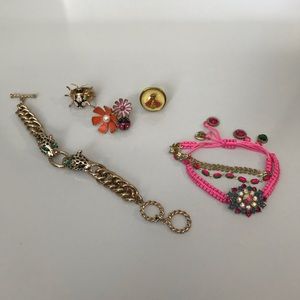 Betsey Johnson Ring and Bracelet Lot